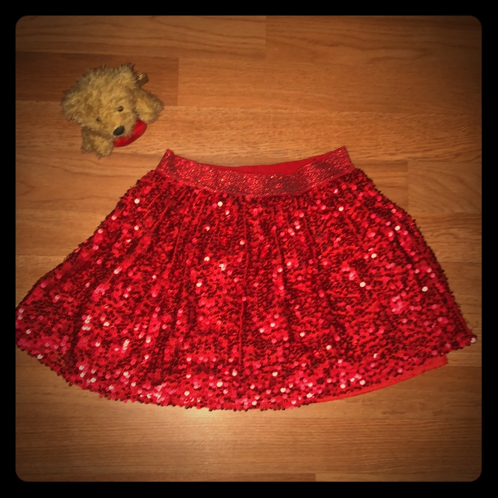 Red skirt